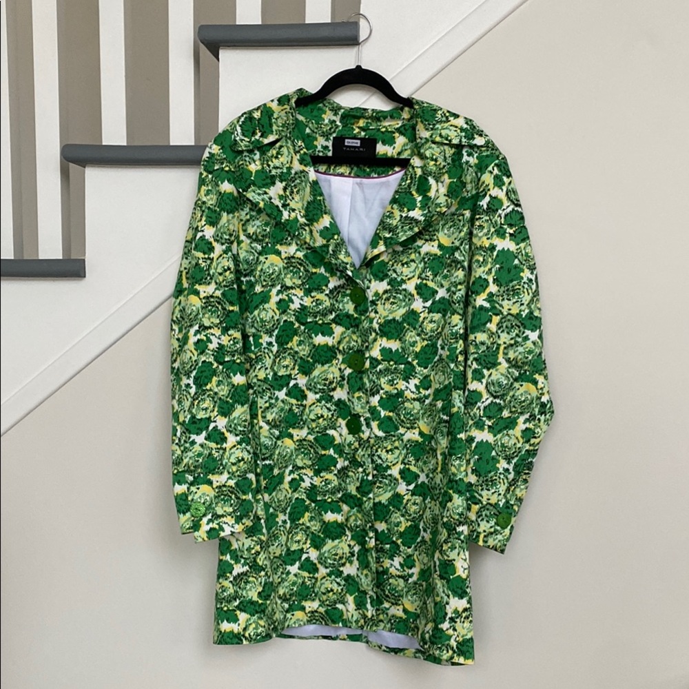Green Floral Tahari Blazer